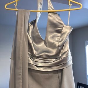 Long gown. Size small. Halter style.